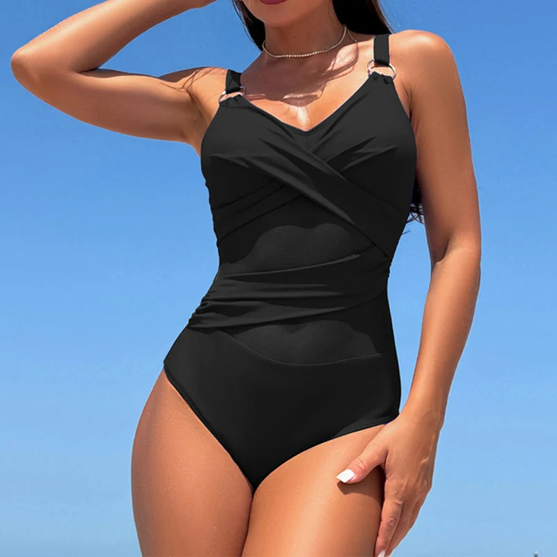 🌊 S-2XL 🩱 Seksi mrežaste enodelne kopalke 🏖️-SI
