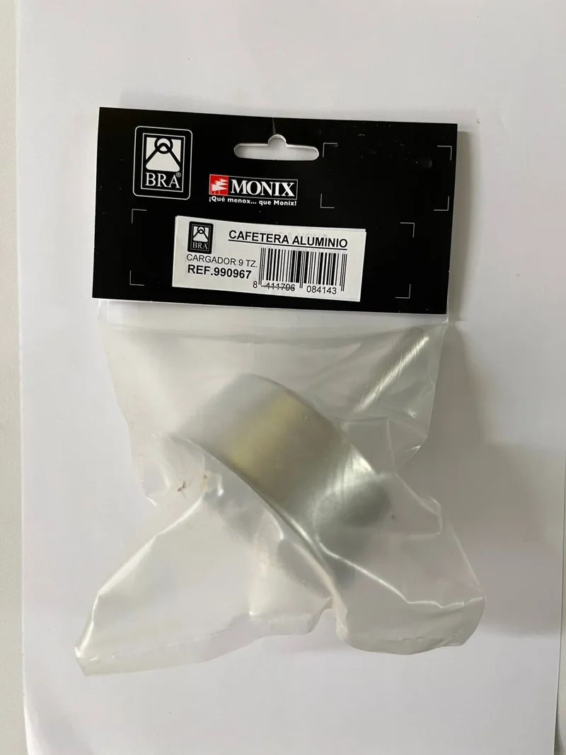 Cargador 9 Tz Aluminio Cafetera Bra De Luxe-Titanium-Perfecta 990967