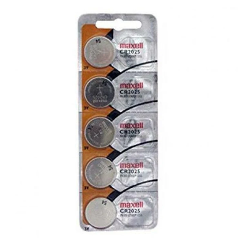 Pilas de Botón de Litio Maxell 3 V CR2025 (5 Piezas) (20 Unidades)