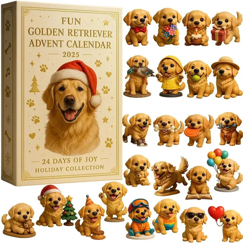 Διασκεδαστικό Ημερολόγιο Advent με ένα Golden Retriever για το 2025-GR