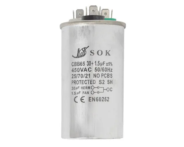 Condensador trabajo 30µf + 1,5µf 450V