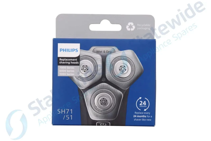 PHILIPS SHAVER Steel PRECISION BLADES SHAVING HEADS (SH71/51) S5898/38