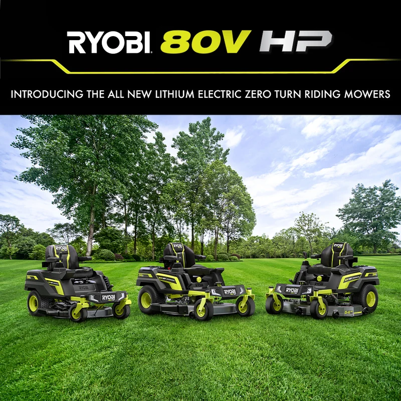 80V HP Brushless 42" Lithium Electric Zero Turn Riding Mower Kit