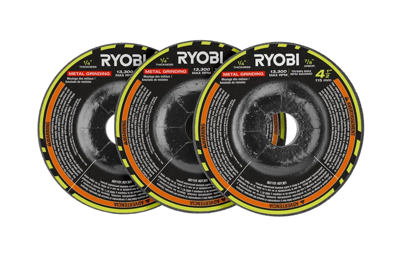 3 PC. 4-1/2" Metal Grinding Wheel Set