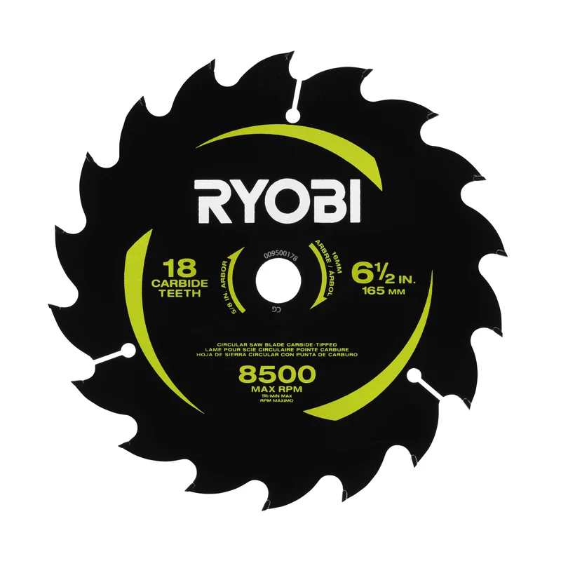 6-1/2" 18 Carbide Teeth Thin Kerf Circular Saw Blade