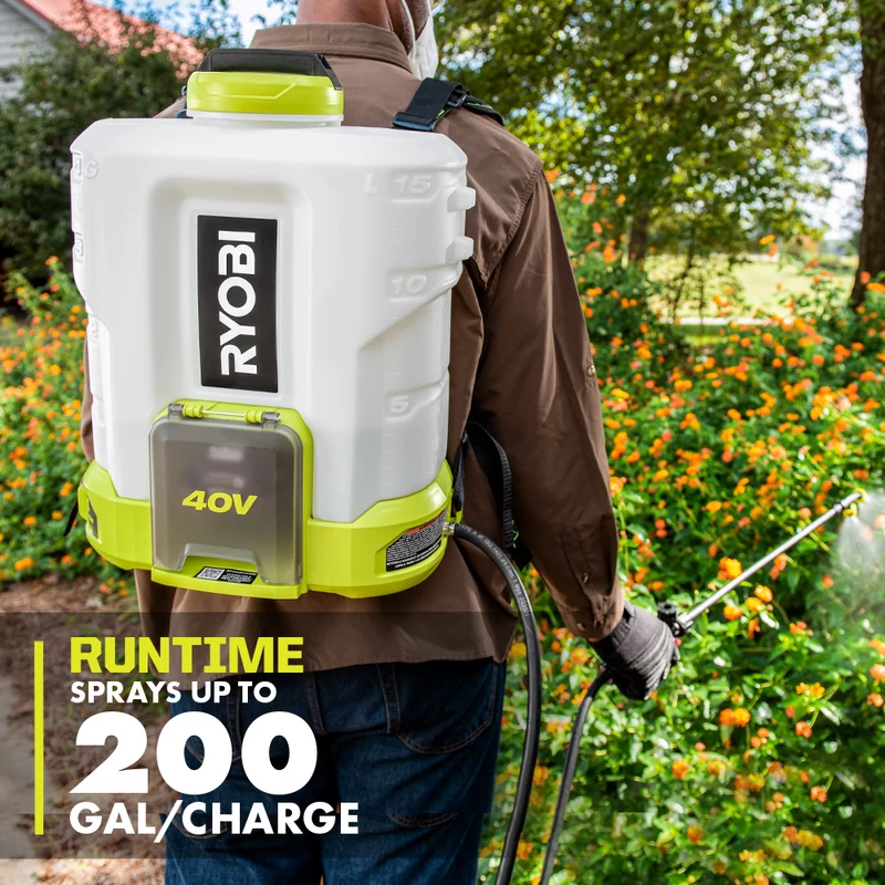 40V 4 Gallon Backpack Chemical Sprayer Kit