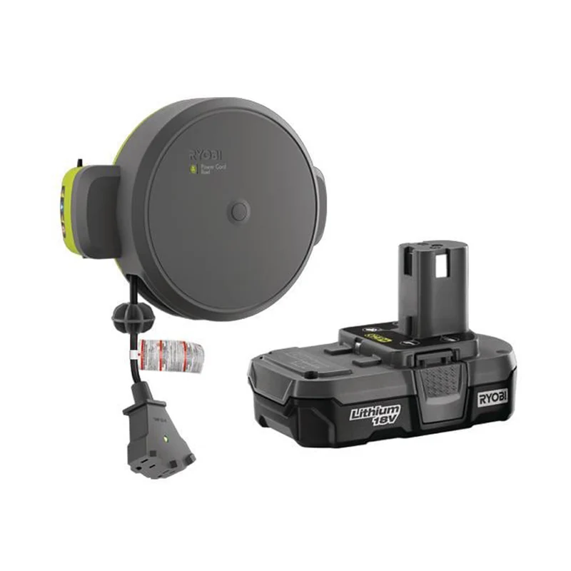 Cord Reel Accessory with Compact Lithium Battery