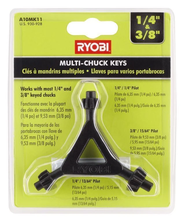 1/4 & 3/8" Multi-Chuck Key