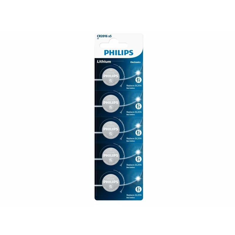 Pila de Botón de Litio Philips CR2016P5/01B 3 V