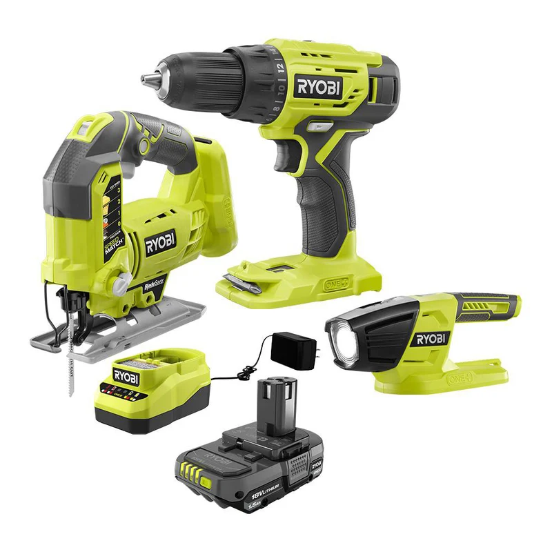 ONE+ BR Jigsaw/Drill/Light Combo Kit