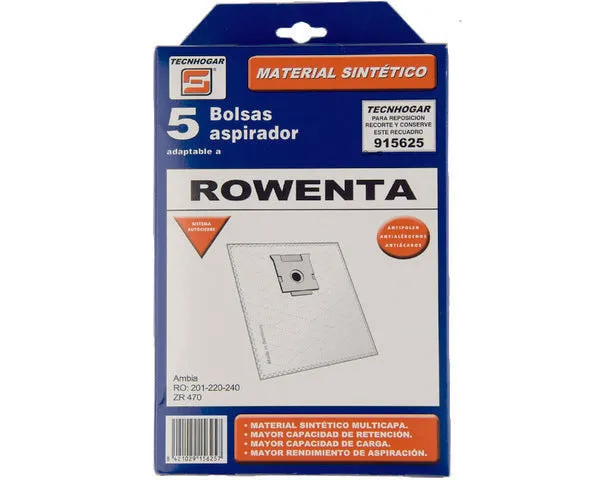 SACO ASPIRADOR SINTÉTICO ROWENTA 5 U.