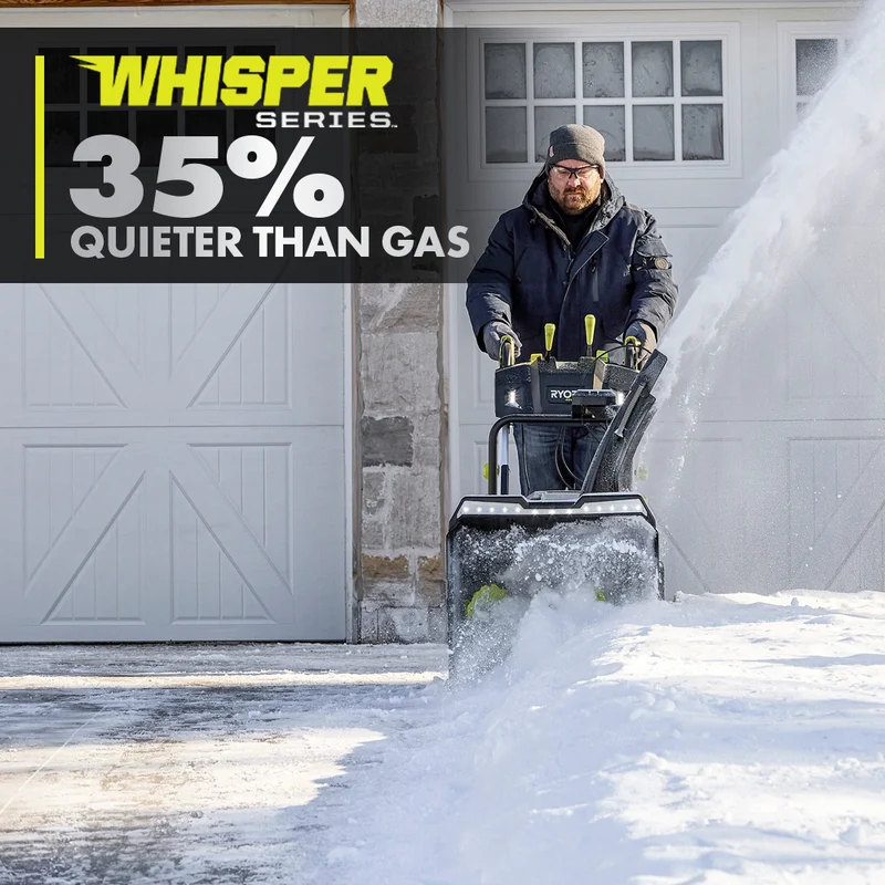 40V HP Brushless Whisper Series 24" Two-Stage Snow Blower Kit