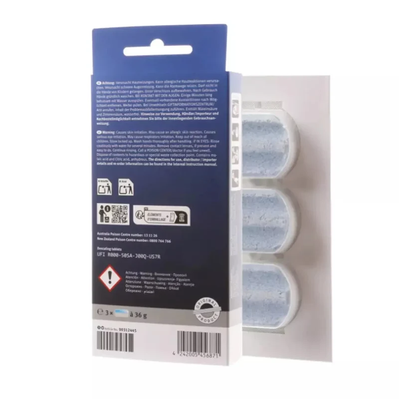 Bosch, Siemens pastillas descalcificadoras cafetera 00312530