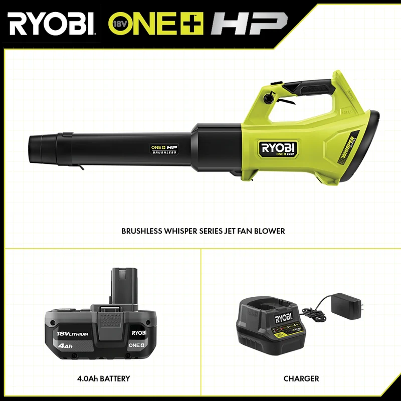 18V ONE+ HP Brushless WHISPER SERIES 450 CFM Blower Kit