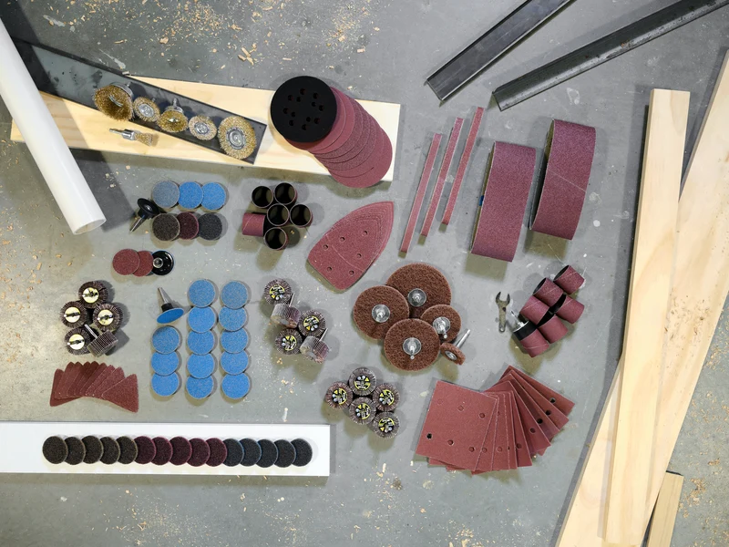 9 PC. 5-1/2" Corner Cat Sander Sand Paper