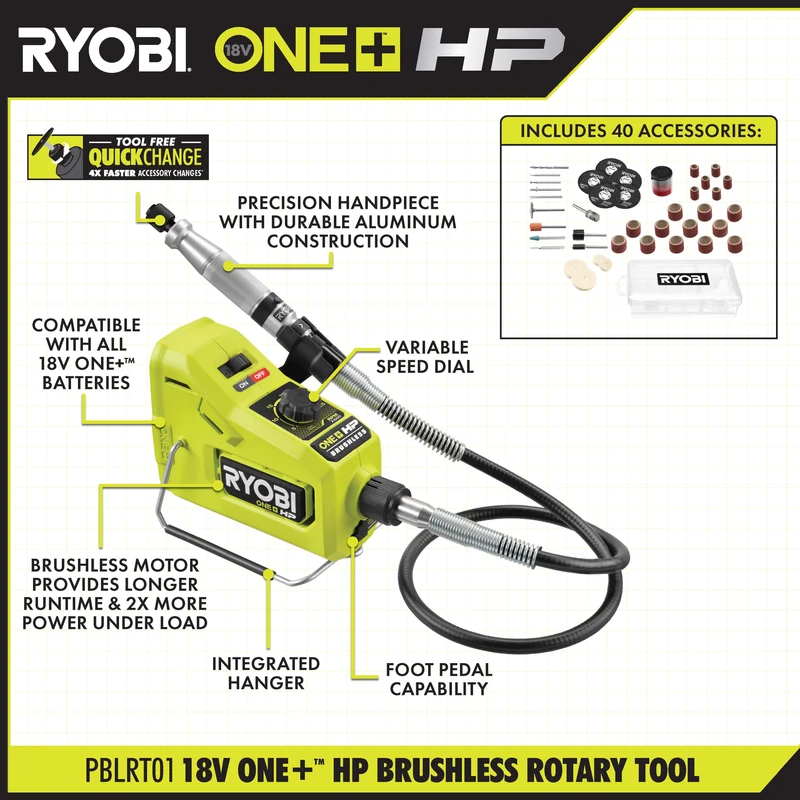 18V ONE+ HP Brushless Cordless Rotary Tool