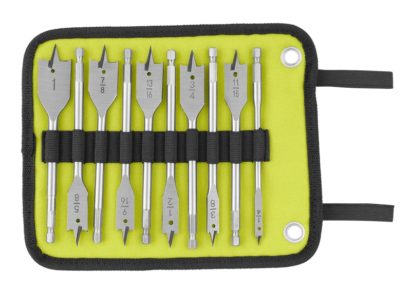 10 PC. Wood Spade Bit Set