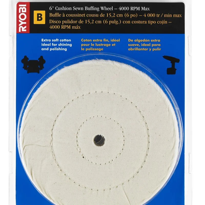 6" Cushion Sewn Buffing Wheel