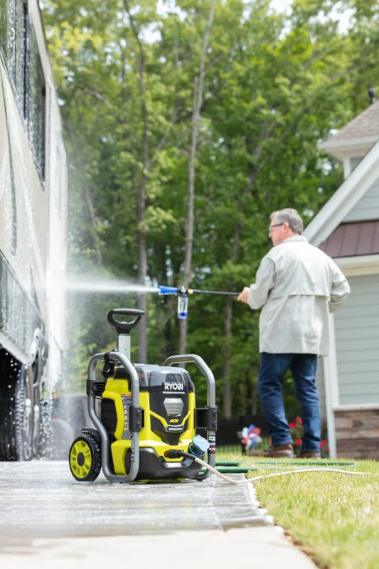 40V 1500 PSI 1.2 GPM Cordless Cold Water Electric Pressure Washer with (2) 5.0 Ah Batteries and Charger