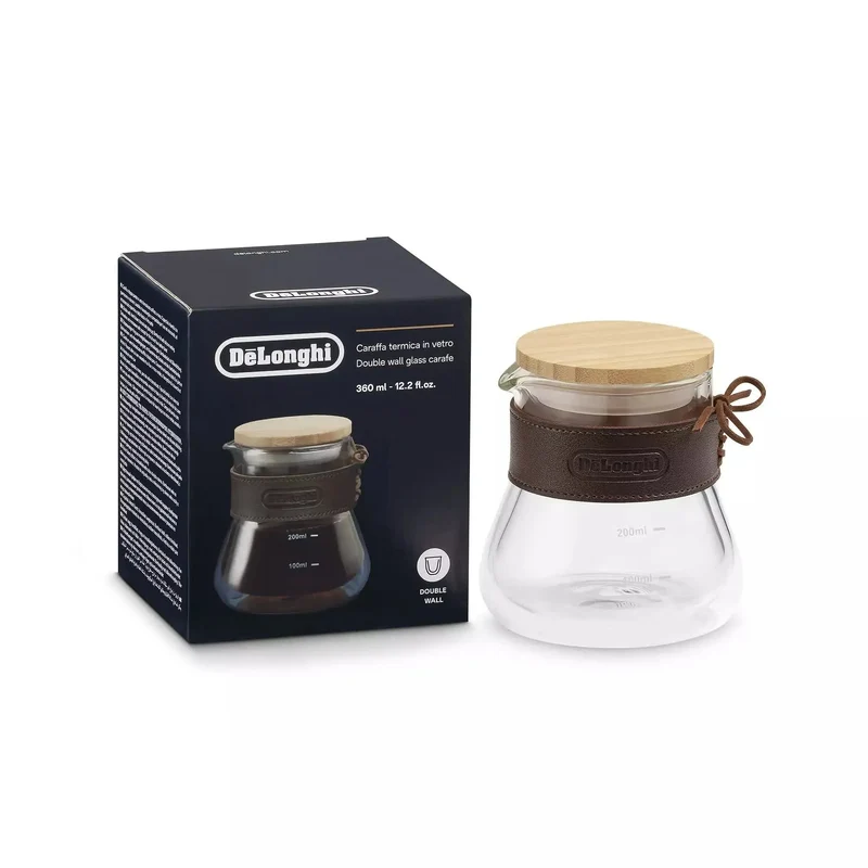 DeLonghi Jarra vidrio de doble pared para café 360ml DLSC077
