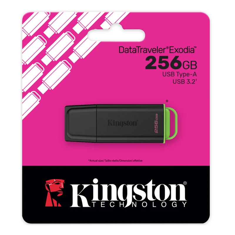 Kingston Memoria Flash USB 3.2 Gen 1 DataTraveler Exodia Negro, DTXG2