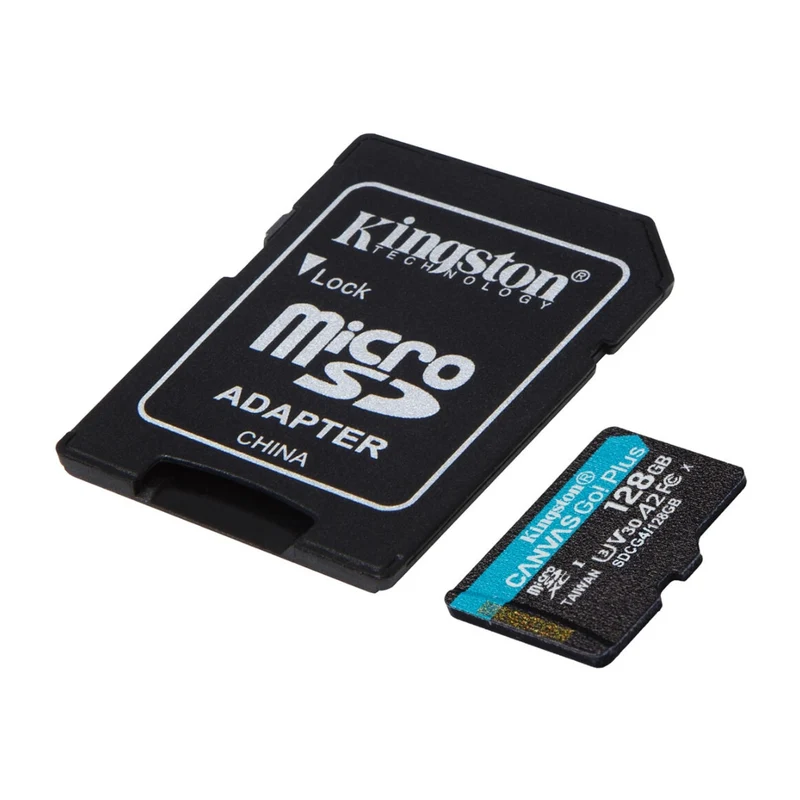 Kingston Tarjeta de Memoria 128GB MicroSD con Adaptador Canvas Go! Plus UHS-I, SDCG4/128GB