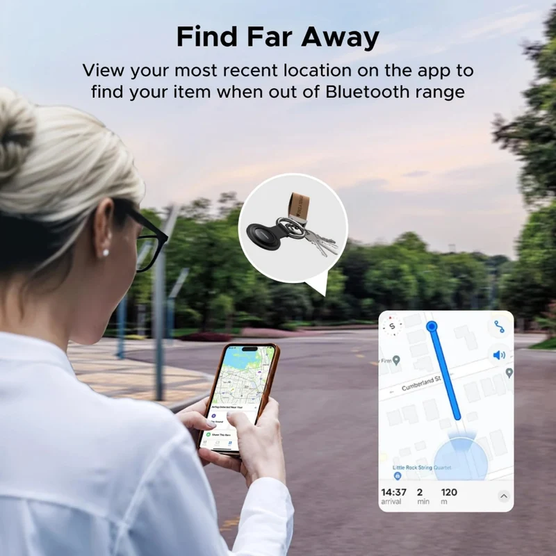 Ugreen Localizador Smart Bluetooth Compatible con iOS CM520, 60387
