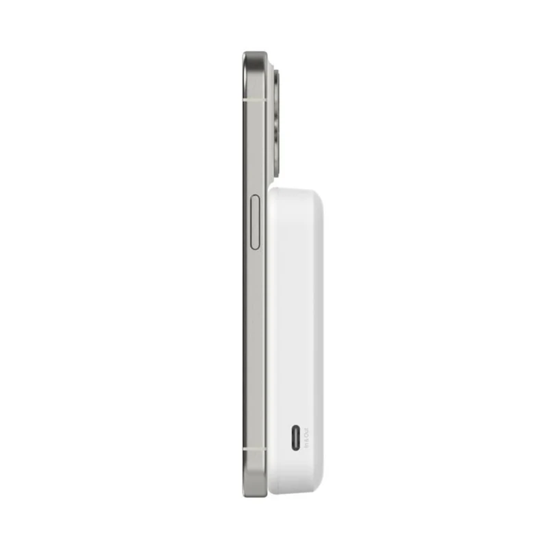 Belkin Batería Externa Inalámbrica Magnética 8000mAh Qi2 15W con Soporte, BPD007btWH
