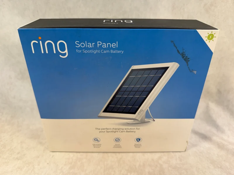 Ring Solar Panel for Spotlight Cam Battery - New in Open Box