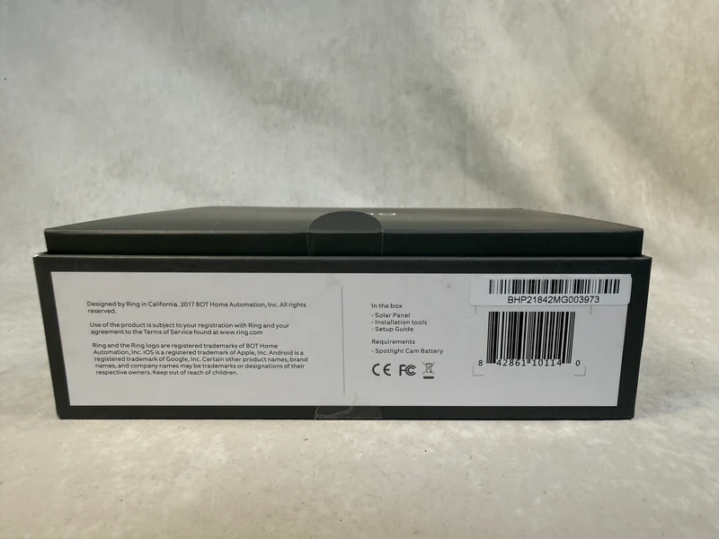 Ring Solar Panel for Spotlight Cam Battery - New in Open Box