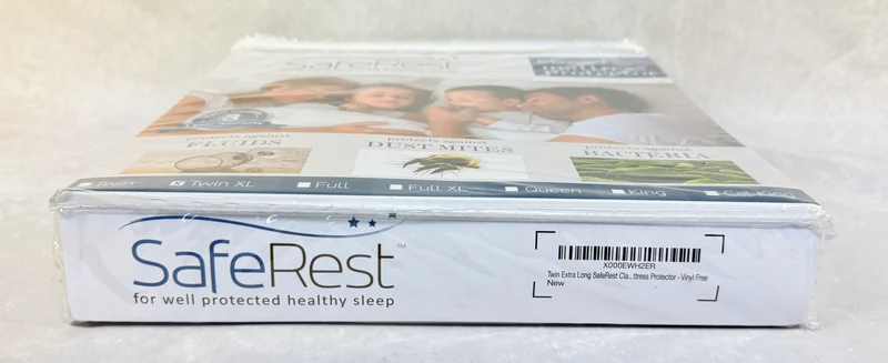 SafeRest Classic Plus Mattress Protector, Twin XL - Brand New!