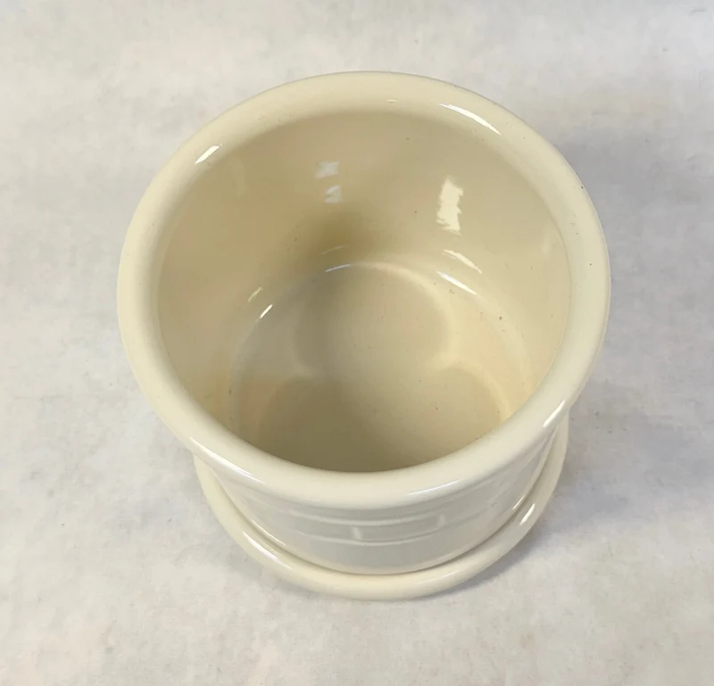 Longaberger Pottery 4" Planter with Saucer