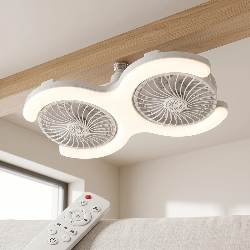 Skyloop Dual-Head Ceiling Fan Light