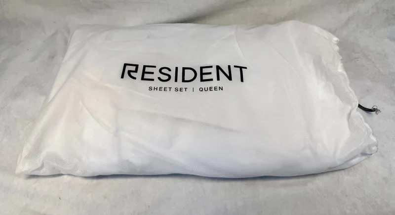 Resident Serenity 4-Piece Queen Sheet Set, White - Brand New!