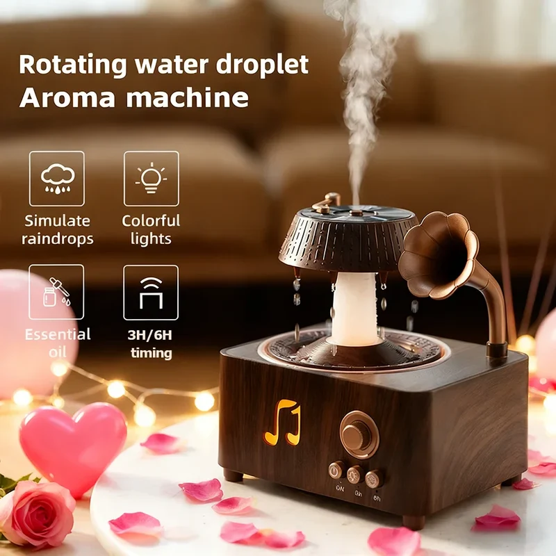 Vintage Rotating Gramophone Air Humidifier