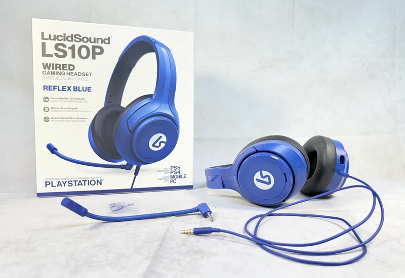 LucidSound LS10P Wired Gaming Headset, Reflex Blue - Brand New!