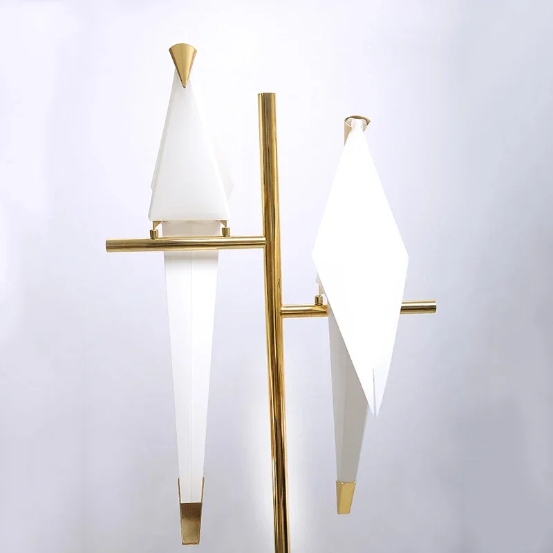 Origami Bird Sculptural Floor Lamp