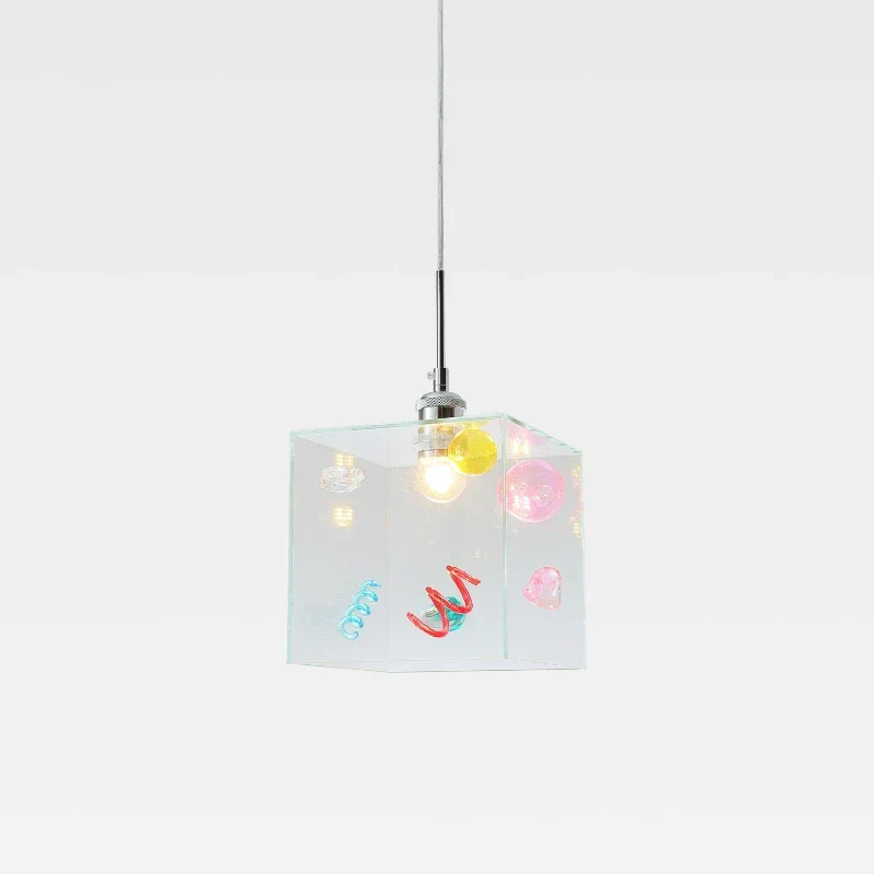 Confetti Cube Minimal Pendant Lamp