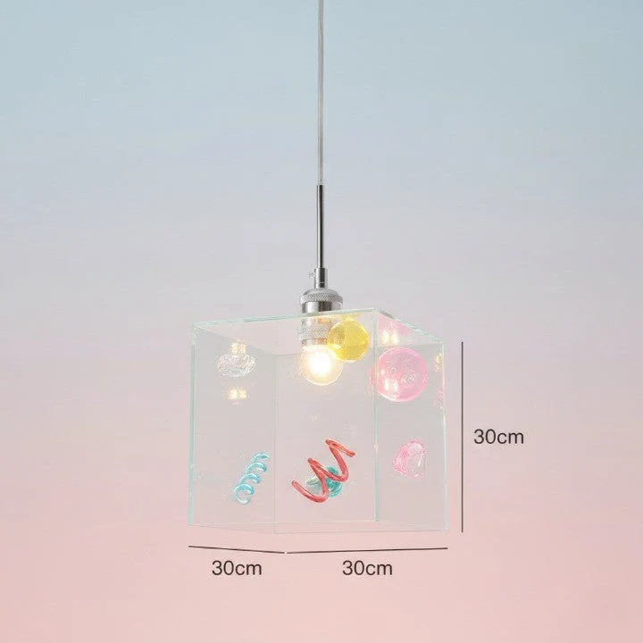 Confetti Cube Minimal Pendant Lamp