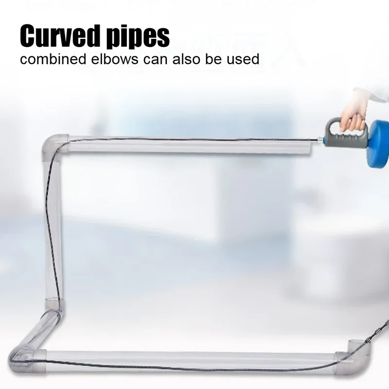Manual Hand-Crank Drain Snake Shape Plumbing Tool