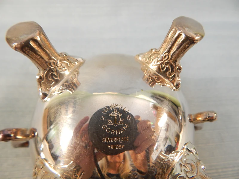 Gorham "Newport" Silver Plate Sugar and Creamer