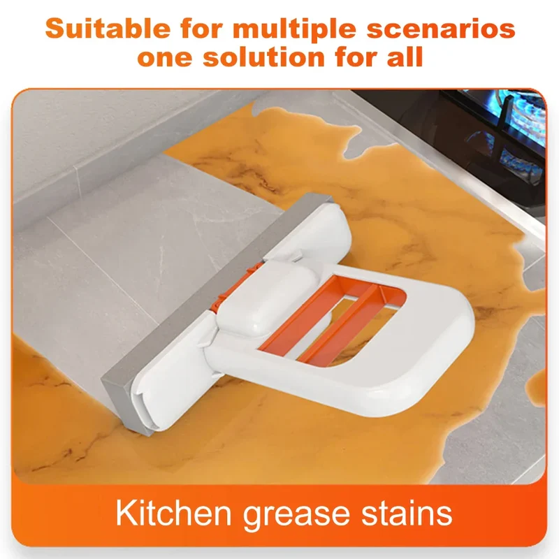 Scratch-Safe Compact Dual Texture Sponge Mop
