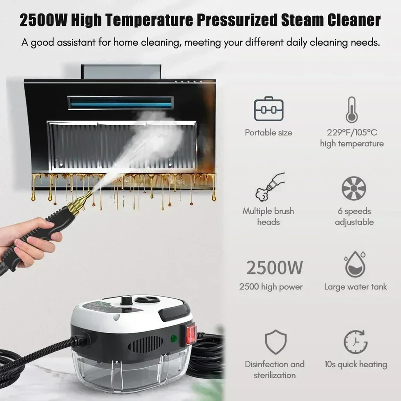 High-Pressure Portable Steam Jet Water Surface Cleaner
