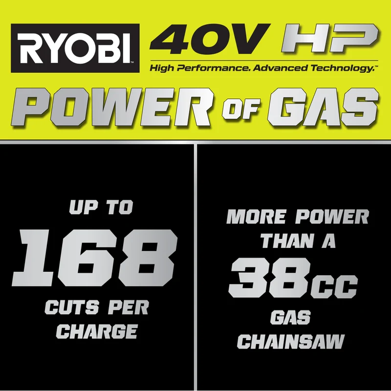 40V HP Brushless 18" Chainsaw Kit