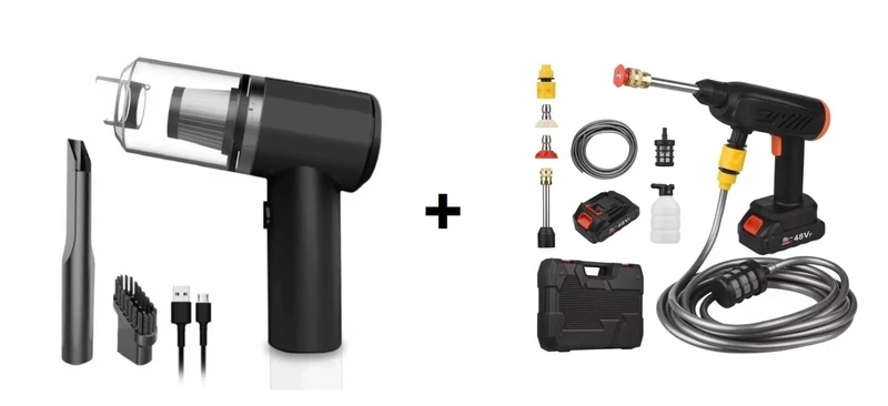 🚿 Hidro Lavadora Portátil Doble Potencia: ¡Con Batería Extra Gratis! 🎁
