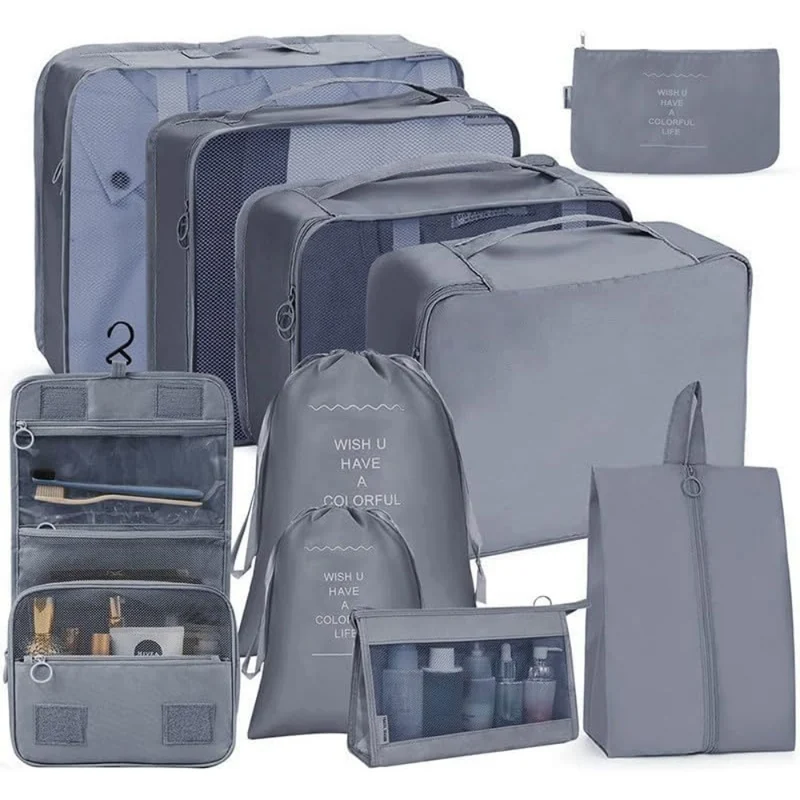 🧳🛫ENVÍO GRATIS Kit de 10 Organizadores para Ropa y Maleta