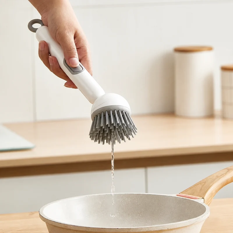 Pump & Scrub Soap-Dispensing Brush