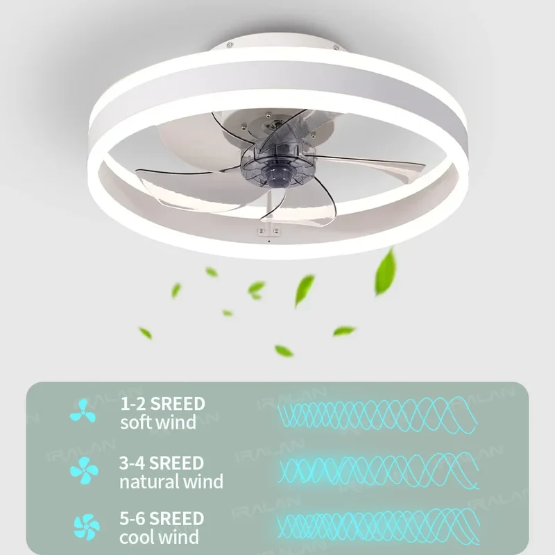 Aura Silent LED Ceiling Fan Lamp