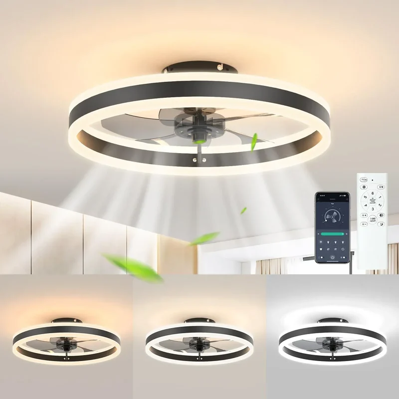 Aura Silent LED Ceiling Fan Lamp