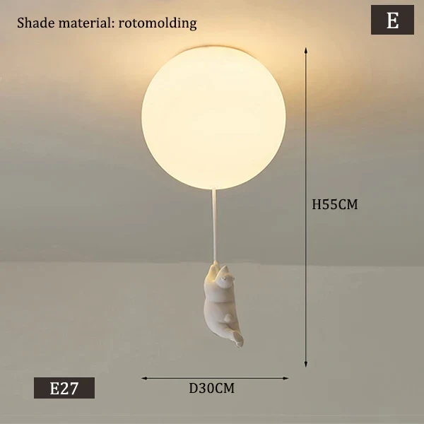 Hanging Bears Balloons Lamp